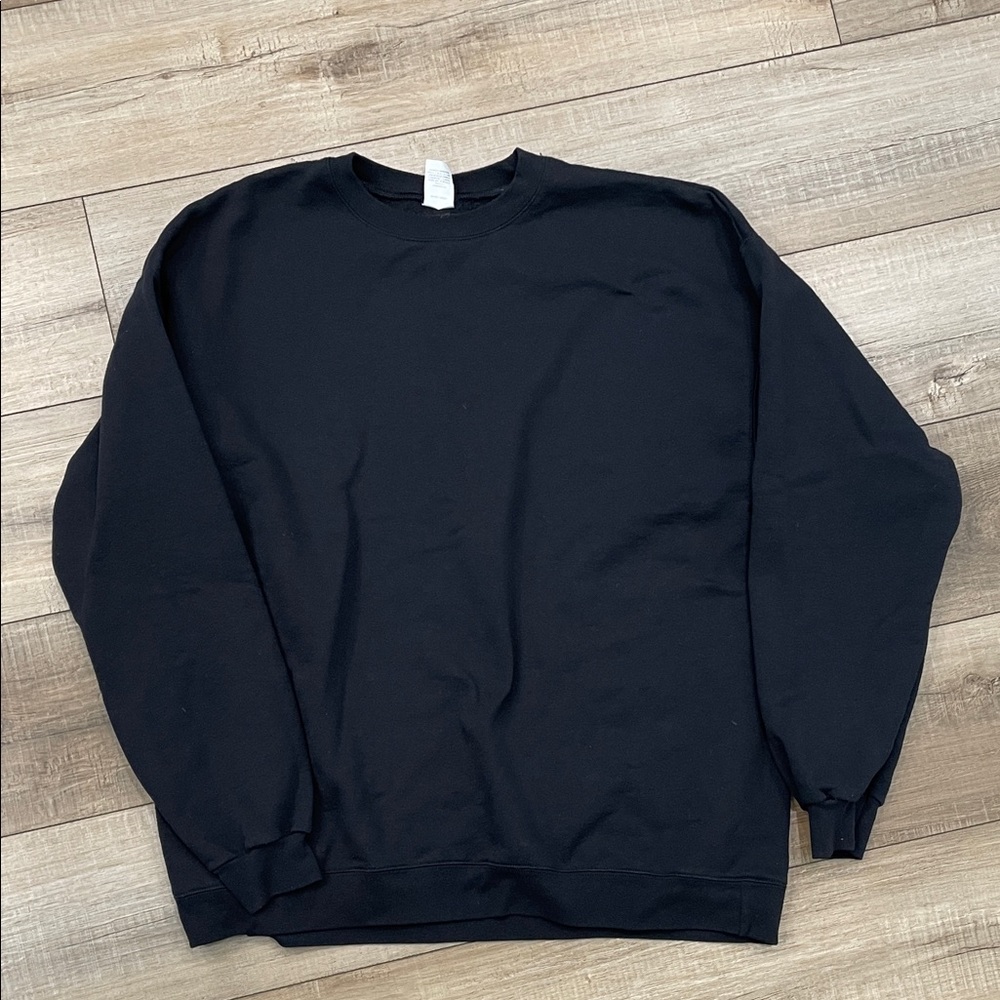 Basic Black Crewneck Sweater